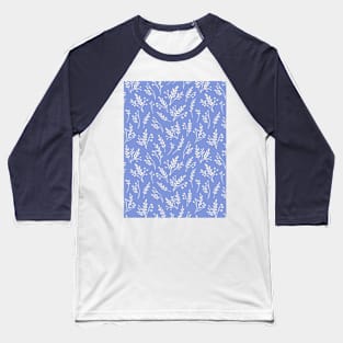 Vector pattern with herbs and flowers silhouettes Baseball T-Shirt